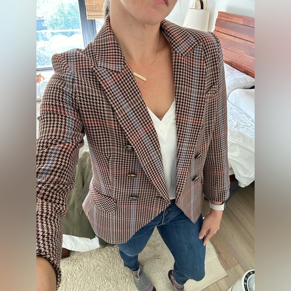 Veronica Beard Empire Dickey Jacket blazer in Chicory Multi plaid size 6 - Picture 3 of 9
